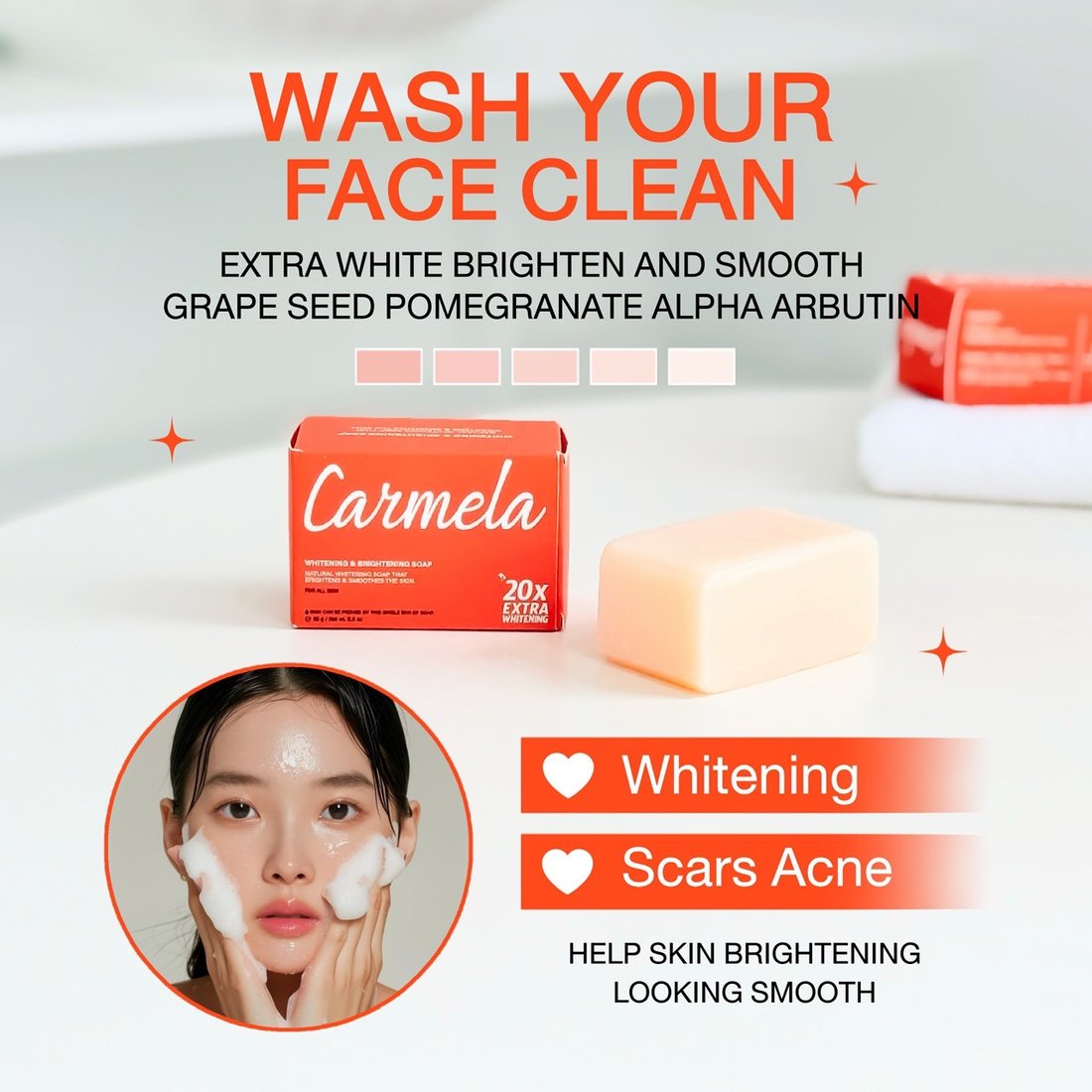 Wash your face clean